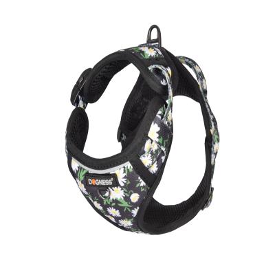 China Dogness Padded Fashion Printed Adjustable Harness Attractive Design No Pull Pet Vest Dog Pet Harness for sale