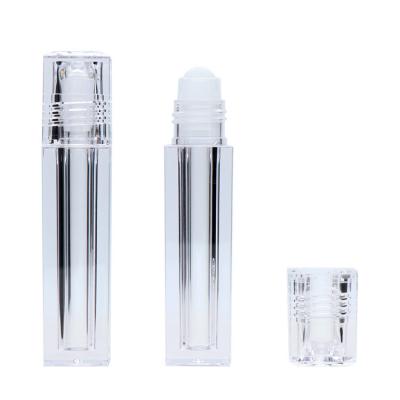 China 6.5ml Wholesale Private Label Plastic Lip Gloss Packaging Clear Logo Lip Oil Roller Packaging Bottle for sale