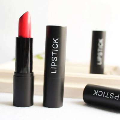 China Cosmetics Black Cylinder ABS Plastic Lipstick Empty Tube Container New Product 12.1mm Cosmetic Caliber With Screen Printing for sale