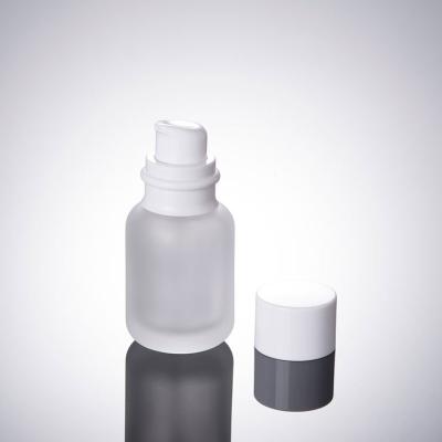 China 50ml Sking Skin Care Cream Glass Material Cosmetic Cream Bottle For Cosmetic Packaging Bottle Empty Matte Handling for sale