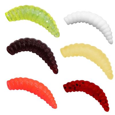 China 100pcs/bag Wholesale 2cm Plastic Worms Dig 3d For Bait Soft Fishing Lure China Quality Factory For Lure Popper Lure1 (GUOJIE) for sale