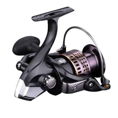 China Straight Aluminum Reel CNC Metal Handle 500 Spinning Series Reel 5.2:1 13+1bb Carp Fishing Tackle Spinning Penn Fishing Reel for sale