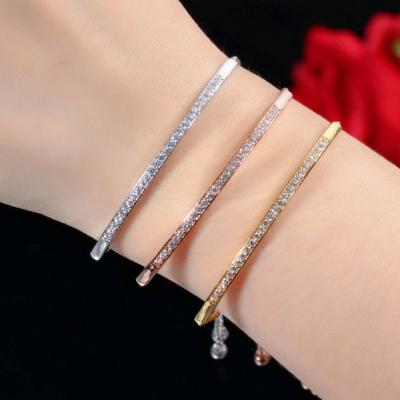 China Fashion Bar Bracelet Bangle Nickel Free Jewelry Adjustable Stone Wholesale for sale