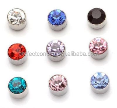 China Wholesale Colorful Crystal Magnetic Stud Earring Cheap ALLOY Magnet Earring for sale