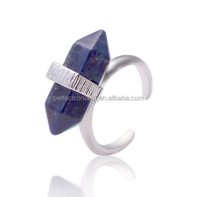 China ALLOY Ball Stone Natural Ring Crystal Turquoise Rose Quartz Amethyst Onyx for sale