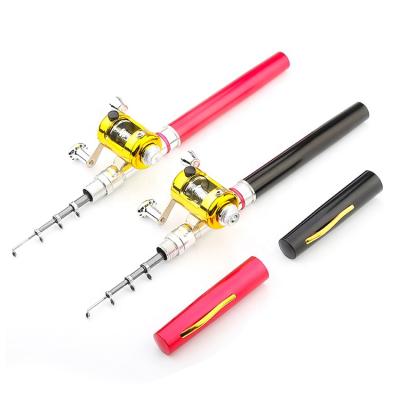 China FRP Mini Pen Fishing Rod 1M Pocket Pole Telescopic Ice Fishing Rod Gift for sale