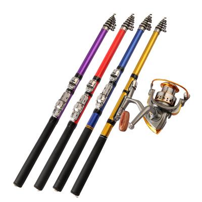 China Telescopic FRP Rock Fishing Rod Portable Fishing Pole Short Section Soft Tail for sale