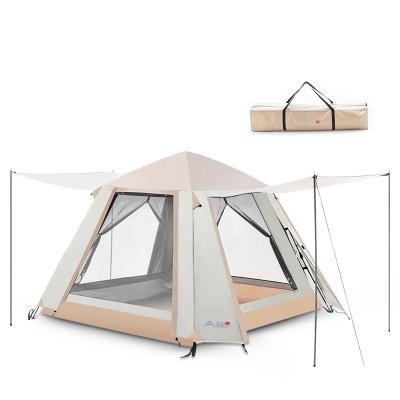 China UPF50+ portable folding tent UV-resistant outdoor camping double platform fully automatic tent for sale