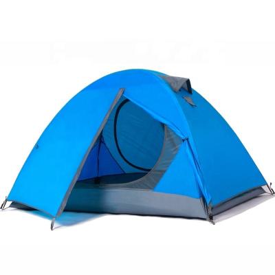 China Durable Aluminum Portable Double Deck Wind Proof Outdoor Pole Camping Tent For Couples for sale