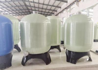 China Fiberglass FRP Vessel For Water Treatment Gravity And Pump Fed In Filter Tank for sale