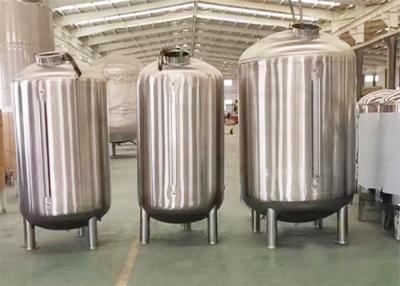 China Cylindrical Shape Stainless Steel Water Filter Tank Water Softener Corrosion Resistant for sale