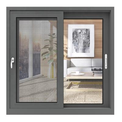 China Folding Screen Home Modern Double Glazed Windows Aluminum Sliding Window for sale