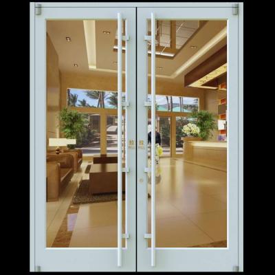 China High Quality Graphic Design Front Doors Design Aluminum Swing Commercial Modern Entry Doors Factory Price Double Swing Curtain Fabric Door for sale