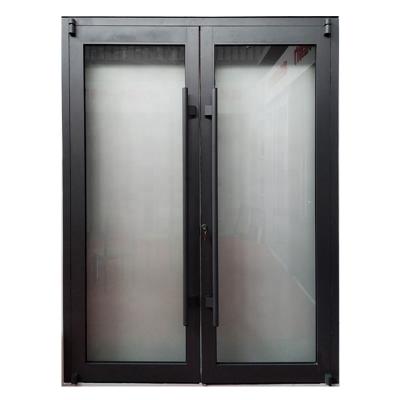 China China Factory Entrance Modern Metal Double Glass Aluminum Swing Door Spring Door for sale