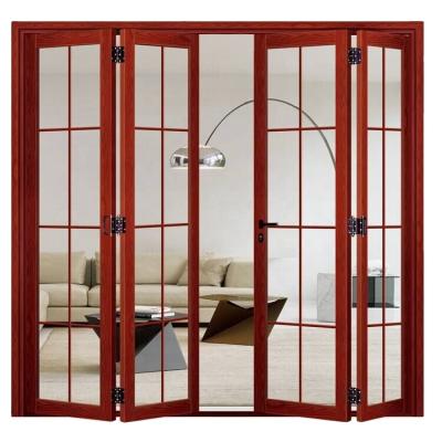 China Modern Cheap Price Commercial Glass Aluminum Folding Doors For Balcony for sale