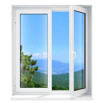 China High Quality Magnetic Screen Upvc Windows Doors PVC Swing Stained Glass Vinyl Window for sale