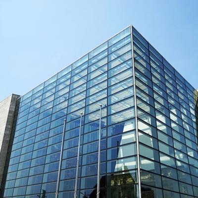 China Low-E Full Frame Modern Hidden Laminated Glass Curtain Wall Exterior Wall for sale