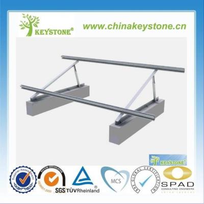 China AL6005-T5 Adjustable Flat Roof Bracket For PV Mounting System for sale