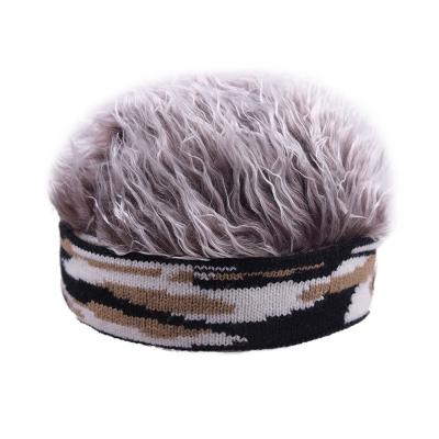 China Owner Brimless Hat Wig Beanie Hat Cap For Men New Design COMMON Adjustable Hair Fake for sale