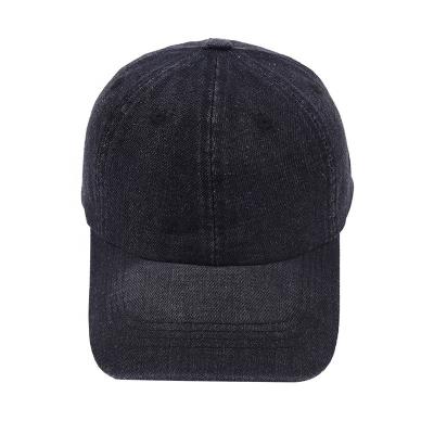 China Vintage JOINT Wholesale Custom Denim Faded Baseball Cap Washed Dad-Hat Jeans Hats for sale