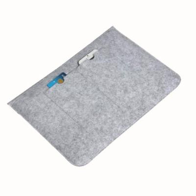 China Folding Tablet Felt Storage Bags Felt Computer Bag Custom Logo Tablet Felt Bag for sale