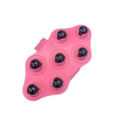 China Foot Seven-Bead Stainless Steel Roller Rolling Ball Massager Shoulder Massager Back Body Massage and Relaxation for sale