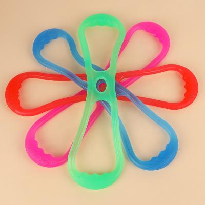 China Multifunction Portable Band Pull Rope Fitness Stretch Bands Silicone Elastic Training Relax Strengthener for sale