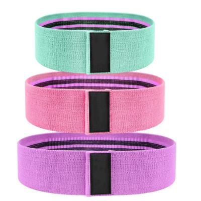 China OEM Cotton Latex Fitness Yoga Tension Belt Adjustable Resistance Hips Squat Circle Non-Slip Band for Training for sale