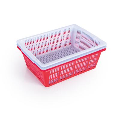 China Attractive Price New Type Mesh High Quality Fruit Tomato Plastic Folding Crate for sale