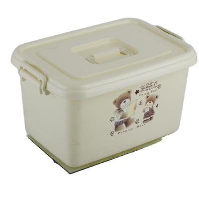 China New Type Stocked Toy Plastics Great Price Hand Carried Printed Clear Storage Boxes for sale