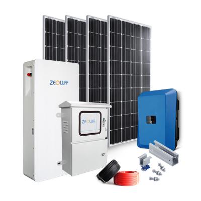 China Home Installation 10Kw Local Solar Power System Complete Hybrid Set Solar Power System for sale