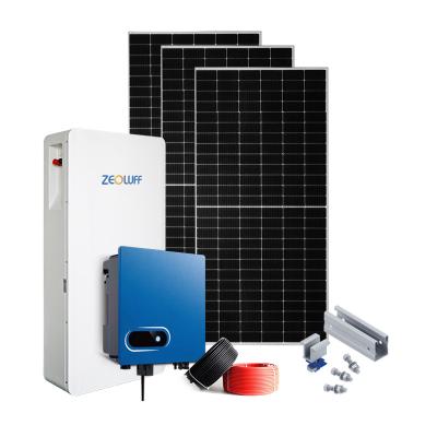 China Home Off Grid Residential Solar Systems With Battery Kit Items Solar Roof Installation for sale