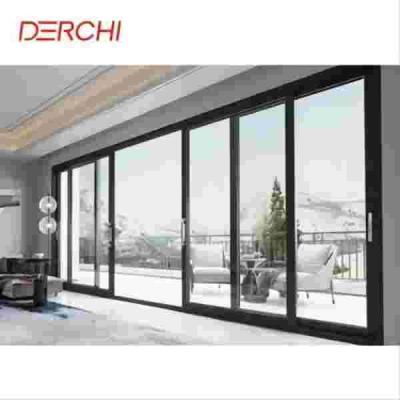 Cina 4 tracce resistenti agli uragani Large Glass Aluminum Sliding Doors in vendita