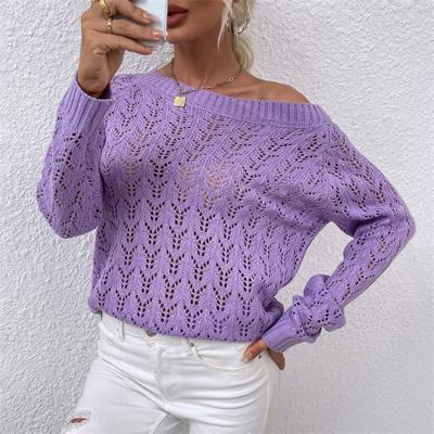 China Essential Newest Selling Breathable Sweater Plain Knitted Quilting Sweater For Women for sale