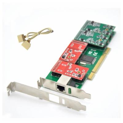 China As IP PBX Server Selling Analog PCI Interface FXS/FXO Asterisk Card TDM410PL 4 FXO/FXS Analog Voice Card for sale