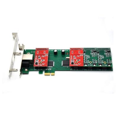 China As Hot Sell Gateway TDM410EL Voip IP PBX Server Analog Voice Network Interface Card FXS/FXO Voice Card for sale