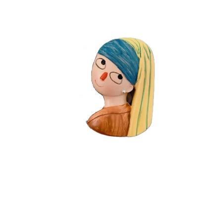 China Custom Fridge Magnets Famous Europe Resin Paintings Character Cartoon For Home Decor Fridge Magnets 3D Stickers Fridge Magnets for sale