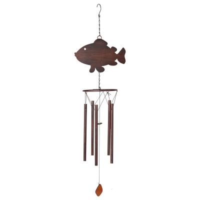 China Europe Metal Fish Yard Decor Outdoor Wind Chime for sale