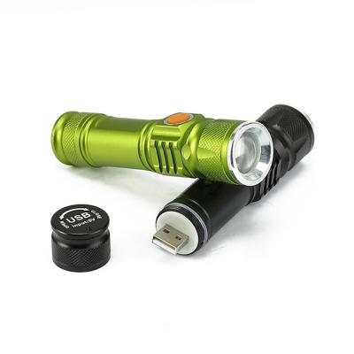 China Xml-T6 Zoomable Troch Flashlight Mini Multifunction Outdoor Lights Usb Camping Aluminum Portable Charging for sale