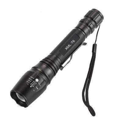 China Emergency High Power 5 Modes LED Aluminum Flashlight 10W Xml T6 Zoomable Troch Flashlight for sale