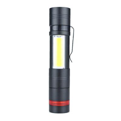 China Emergency COB portable high power LED flashlight xml-t6 troch zoomable flashlight for camping for sale