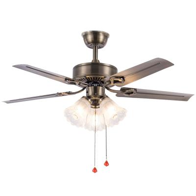 China 2022 Customs Logo Modern Ceiling Fan With Vintage Led Light Ceiling Fan for sale