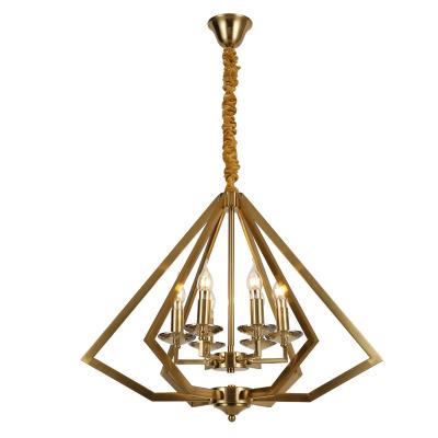 China Nordic Iron LED Light Chandeliers Industrial American Simple Dining Room Study Restaurant Personality Bronzed Pendant Light for sale