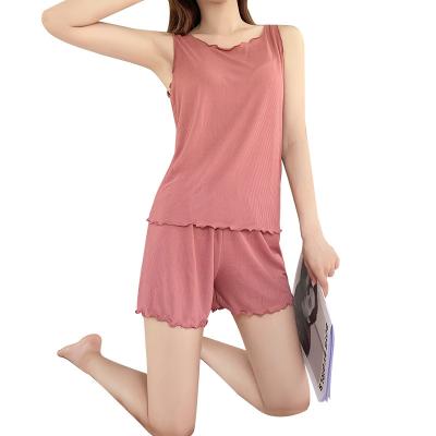 China FINETOO Women Pajamas Set Sleepwear QUICK DRY Nightgowns Imitate Ice Silk Sleepwear Comfortable Wear For Female Pajamas for sale