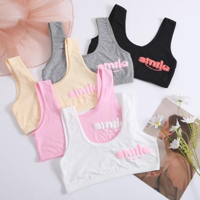 China FINETOO 2021Wholesale New Teenage Cotton Cute Children's Lovely Bra Comfortable High Quality QUICK DRY Bra for sale