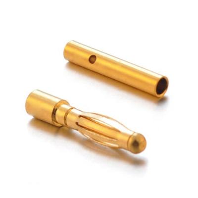 China Custom Gold Banana Plug 2mm Connector Banana Model Terminal Plug for sale