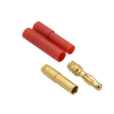 China Power Customized Safety Protective Sheath Solder Wire Bullet Connector Red Banana Plug 4mm for sale