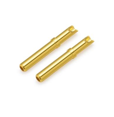 China Power gold or nickel plated brass pin male female cable connector 1mm 2mm 2.5mm 3mm 3.5mm 4mm for medical device for sale