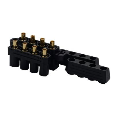 China High Current 4pin Power Connectors , High Voltage Gold Plated Connectors For New Energy Industry for sale