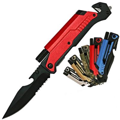 China Best Flint 6-in-1 Survival Knife Ultimate Survival Tool Zombie Kit Tactical Hunting Camping Rambo Knife for sale